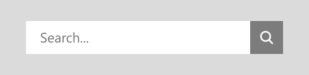 Flat Search Bar Icon Element Design Vector Illustration