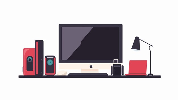 flat style computer device icon vector for illustrations