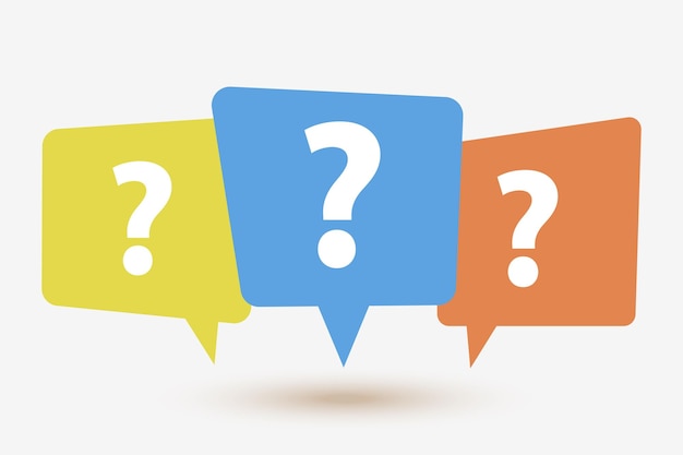 Flat Vector Conceptual Illustration of FAQ