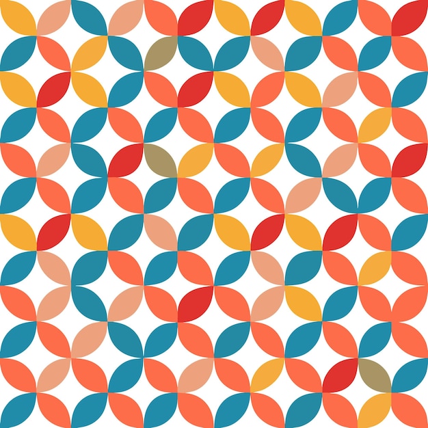 Flat Vector Geometric organic groovy pattern design background