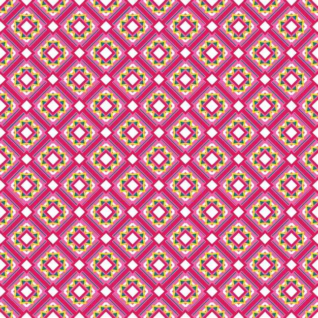 Flerfärgat sömlöst abstrakt mönster Bakgrund och kuliss Flerfärgad färgglad dekorativ design Färgat mosaikornament Vektorgrafisk illustration