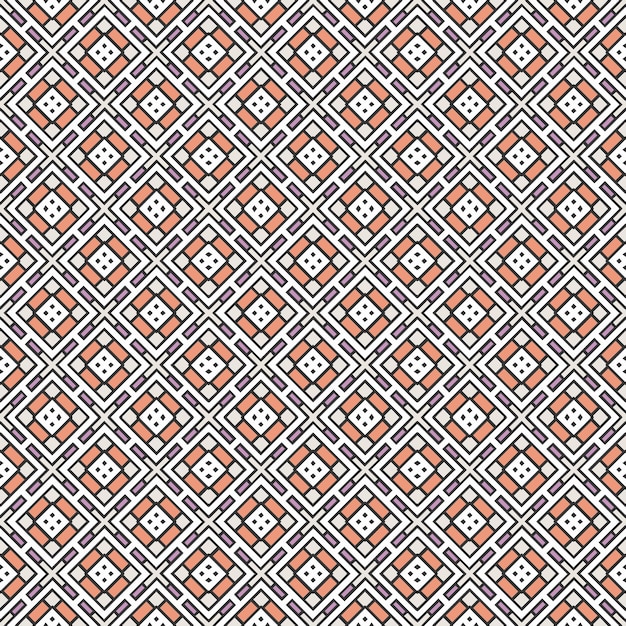 Flerfärgat sömlöst abstrakt mönster Bakgrund och kuliss Flerfärgad färgglad dekorativ design Färgat mosaikornament Vektorgrafisk illustration