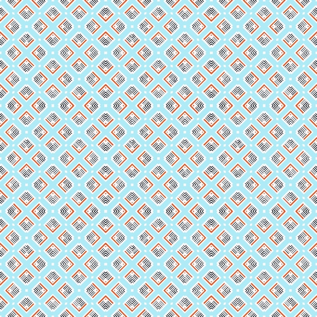 Flerfarvet, problemfrit, abstrakt mønster. Baggrund og baggrund. Flerfarvet, farverigt ornamentdesign. Farvede mosaikornamenter. Vektor grafisk illustration