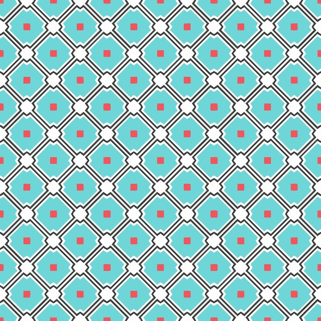 Flerfarvet, problemfrit, abstrakt mønster. Baggrund og baggrund. Flerfarvet, farverigt ornamentdesign. Farvede mosaikornamenter. Vektor grafisk illustration