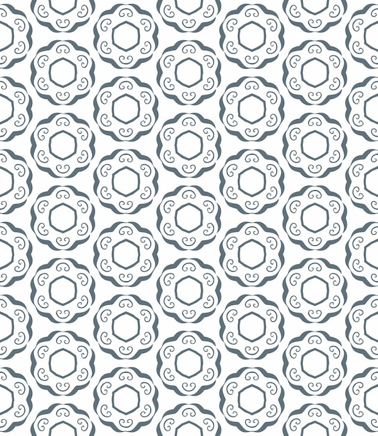 Flerfarvet, sømløst og abstrakt mønster. Baggrund og baggrundsbillede. Flerfarvet, farverigt, ornamentalt design. Farvede mosaikornamenter. Vektor grafisk illustration EPS10