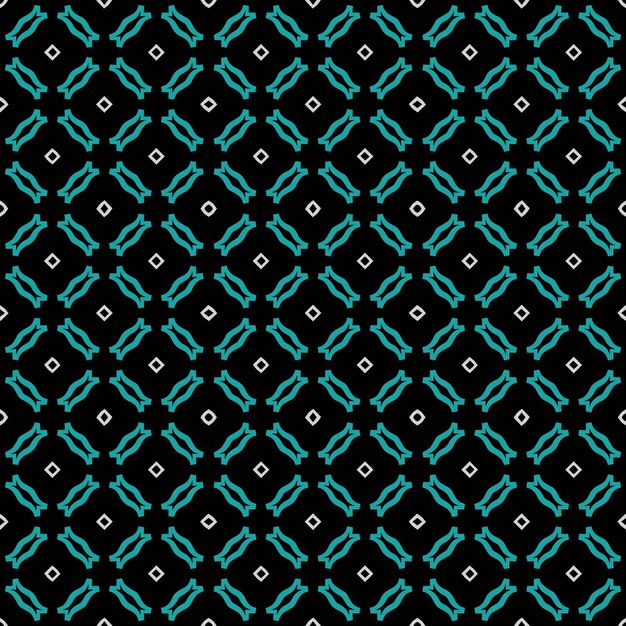 Flerfarvet, sømløst og abstrakt mønster. Baggrund og baggrundsbillede. Flerfarvet, farverigt, ornamentalt design. Farvede mosaikornamenter. Vektor grafisk illustration EPS10