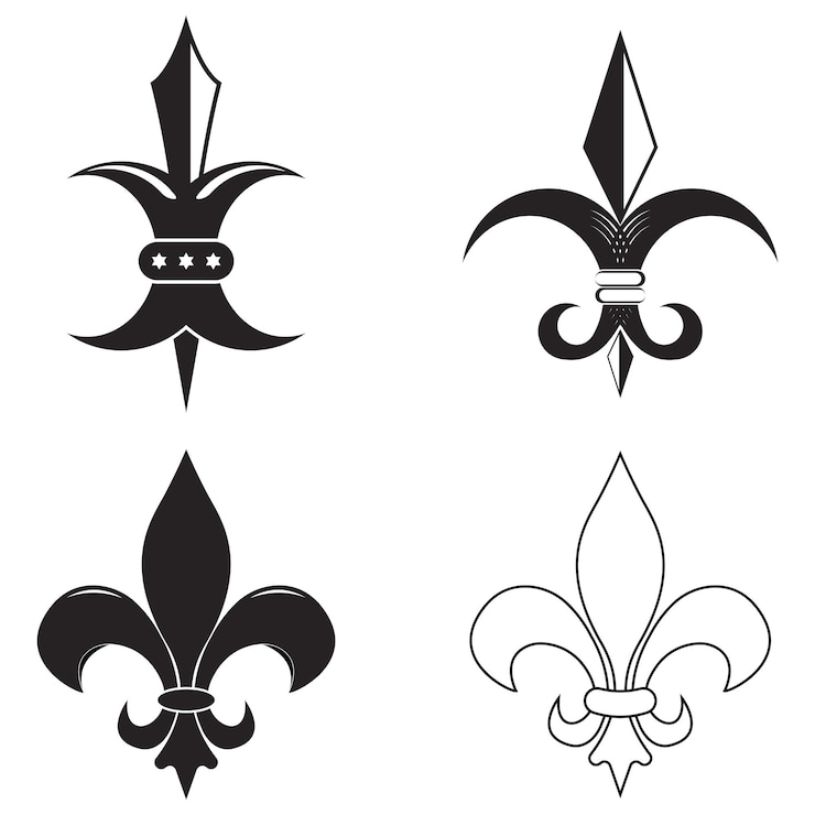 Vektor fleur de lis ikon