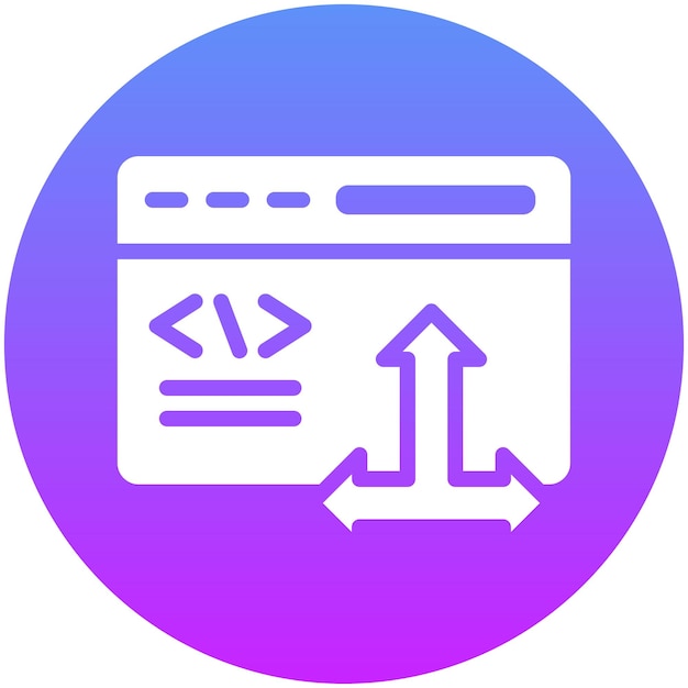Flexibility vector icon illustration of No Code iconset