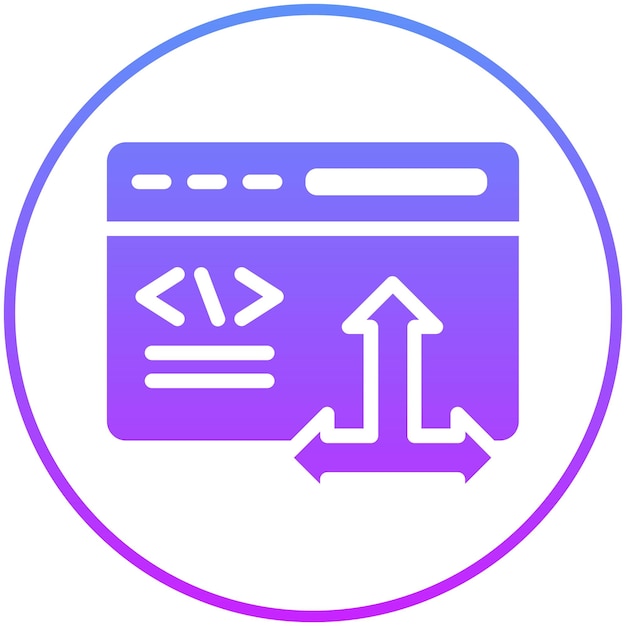 Flexibility vector icon illustration of No Code iconset
