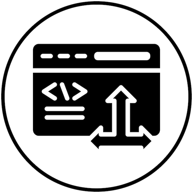 Flexibility vector icon illustration of No Code iconset