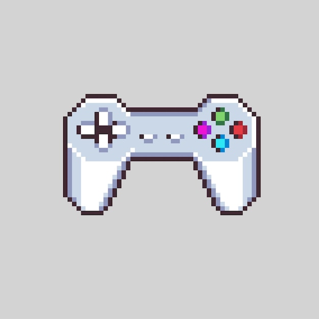 Flexible Editable vector game controller pixel art for game development graphic design