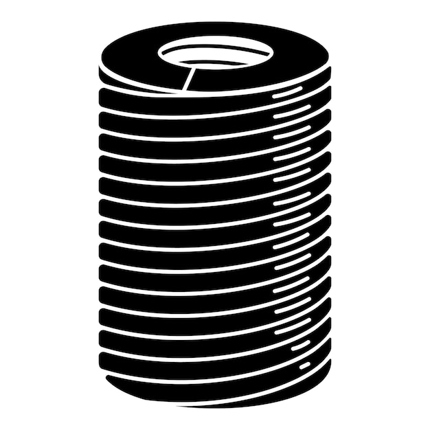 Flexible spring icon Simple illustration of flexible spring vector icon for web design isolated on white background