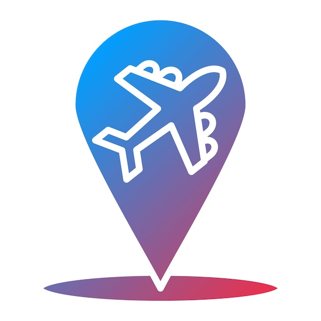 Flight Location icon vector image Can be used for Aviation