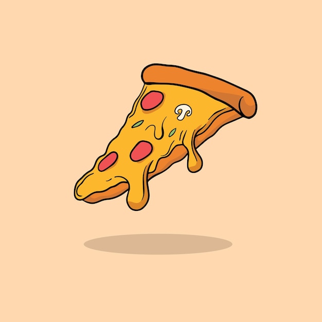 floating pizza slices