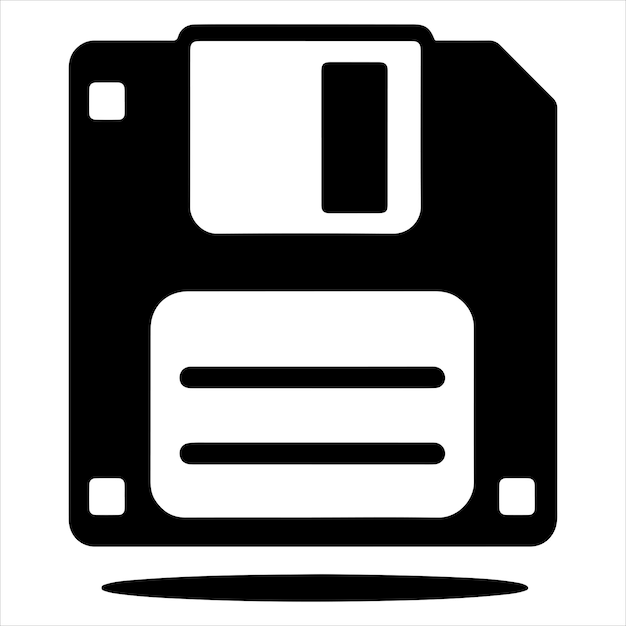 floppy disk icon silhouettes vector illustration
