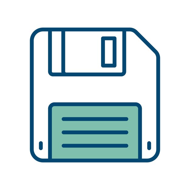 floppy disk icon vector design template in white background