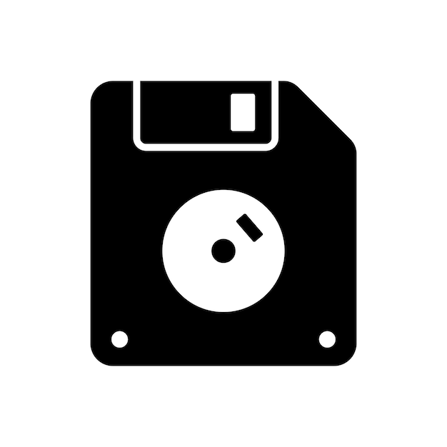 floppy disk icon vector design template in white background
