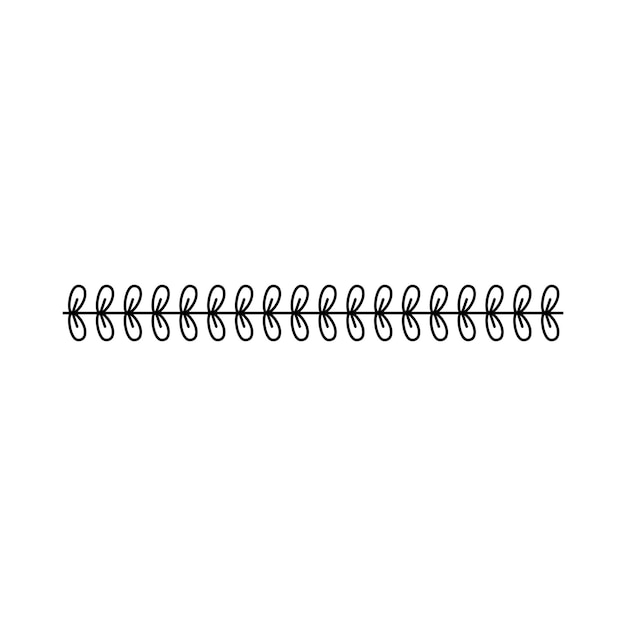 floral border line frame design shape icon for decorative vintage doodle element for design