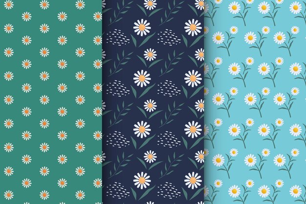 Floral pattern, dark background