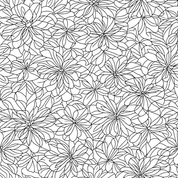 floral seamless pattern diagonal flower lines pattern background line pattern vector illustration