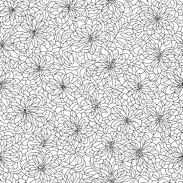 floral seamless pattern diagonal flower lines pattern background line pattern vector illustration