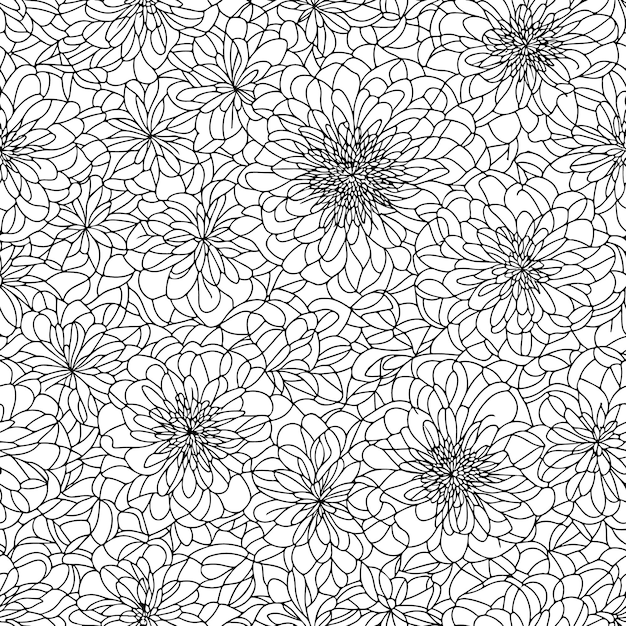 floral seamless pattern diagonal flower lines pattern background line pattern vector illustration