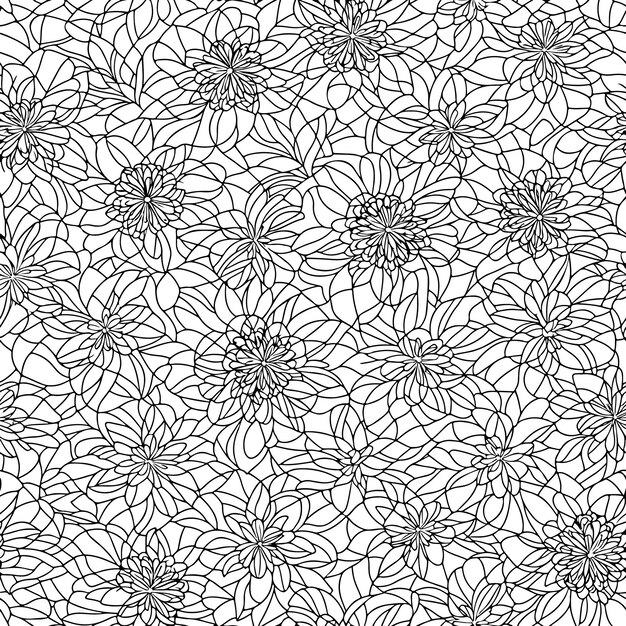 floral seamless pattern diagonal flower lines pattern background line pattern vector illustration