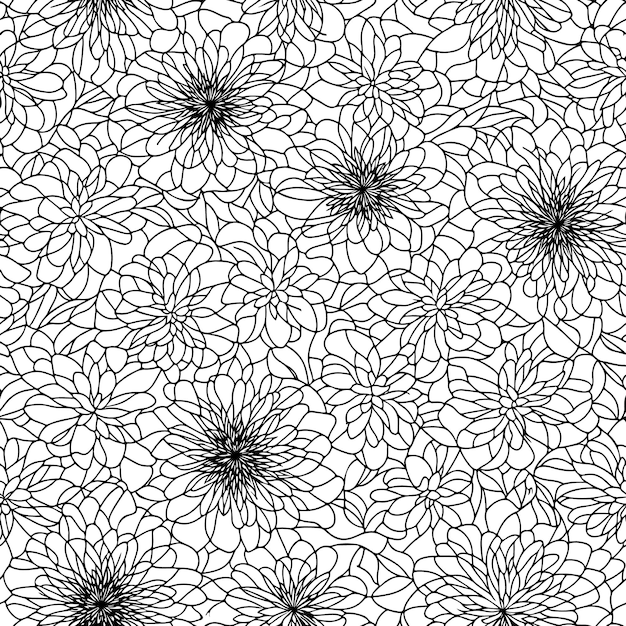 floral seamless pattern diagonal flower lines pattern background line pattern vector illustration