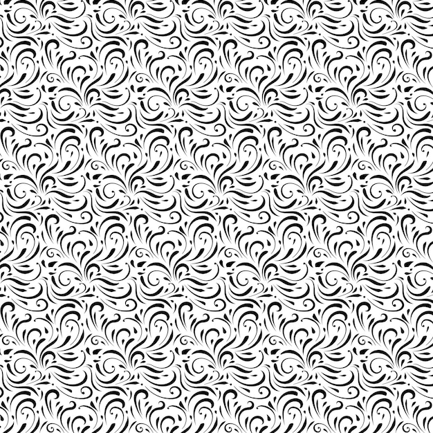 Floral swirls pattern style