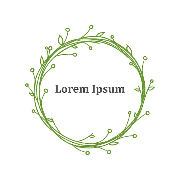 Floral wreaths border vector element