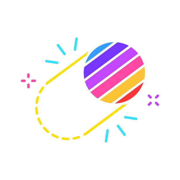Florist line icon Photo and video editing retouching editing collage layers tools design Vector color icon on white background for business and advertising