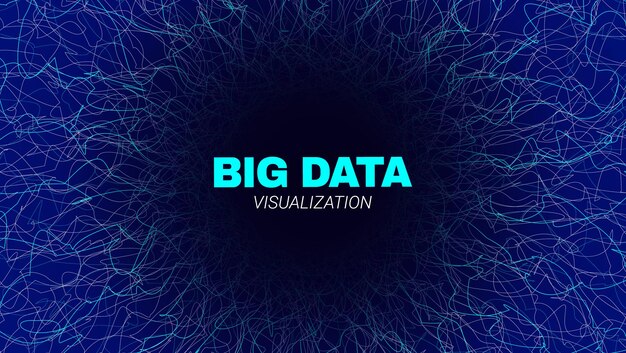 flow of big data particles circular design