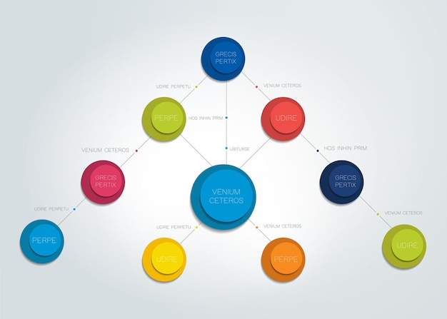 Flowchart diagram scheme Infographic element