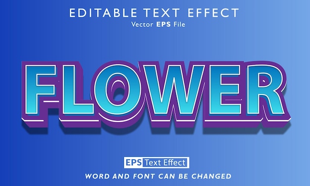 Flower text effect