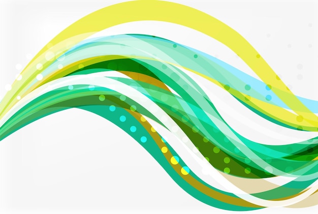 Flowing abstract background Vector template background for workflow layout diagram number options or web design