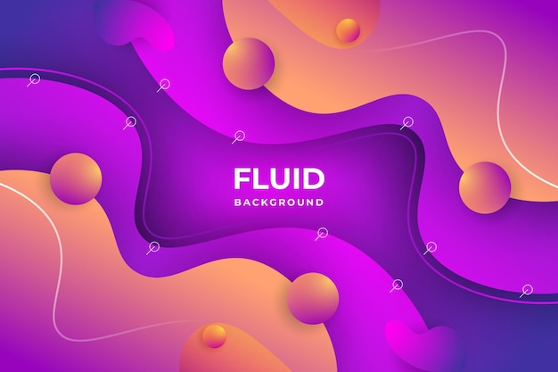 Fluid abstract background Premium Vector