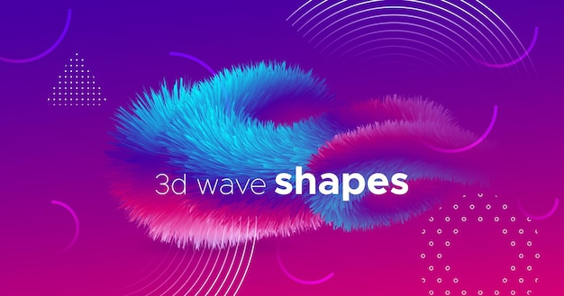 fluid abstract background with colorful gradient shape