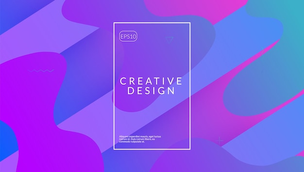 Fluid Background Art Abstract Layout Futuristic Flyer Rainbow