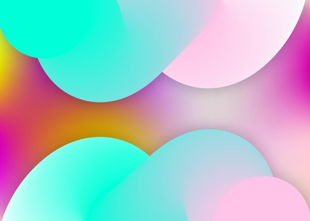Fluid background with liquid dynamic elements and shapes