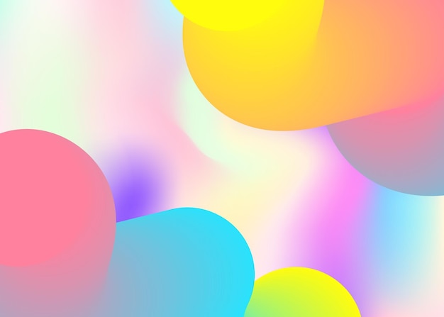Fluid dynamic background with liquid shapes and elements