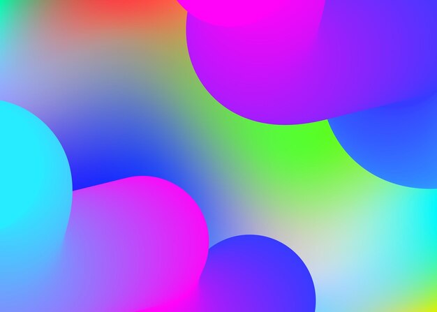 Fluid dynamic background with liquid shapes and elements