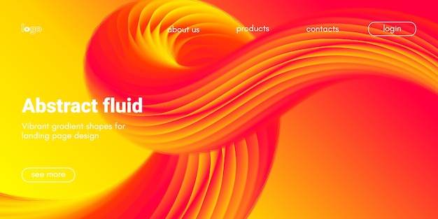 fluid futuristic background with colorful wave fluid shape