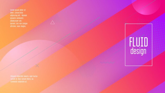 Fluid Layout Cool Landing Page Bright Page Futuristic Flyer