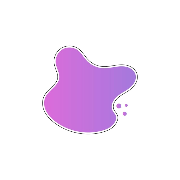 fluid liquid abstract shape element vector design templates simple and modern