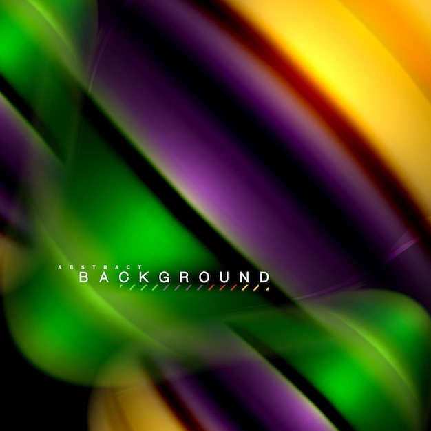 Fluid mixing colors vector wave abstract background design Colorful mesh waves