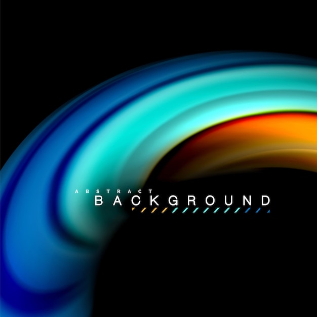 fluid mixing colors vector wave abstract background design colorful mesh waves