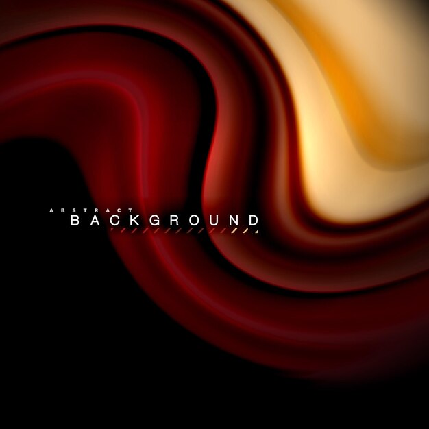 Fluid mixing colors vector wave abstract background design Colorful mesh waves