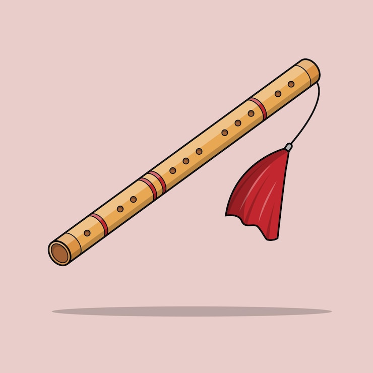 Vektör flute the illustration