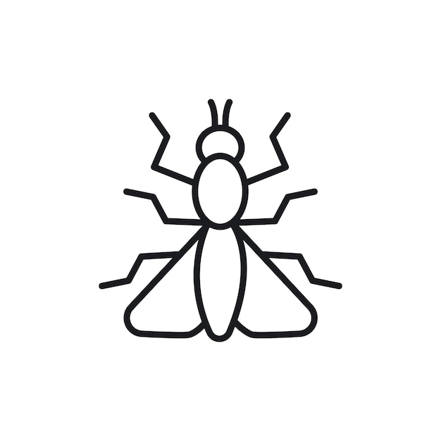 Fly insect icon isolated on white background