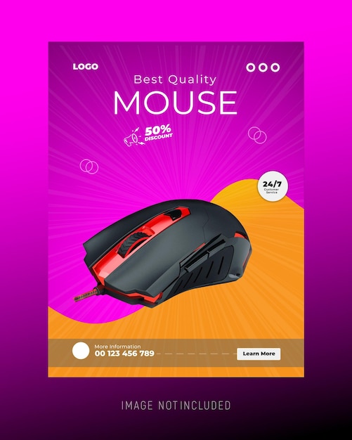 Flyer template and Headphone bucket shoe Watch iron perfume water mouse speaker Black Friday